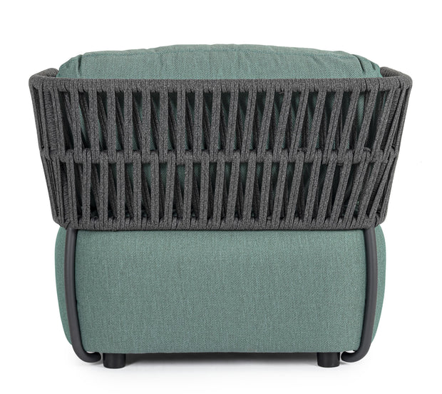 Bizzotto Poltrona da giardino Palmer Verde
