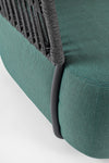 Bizzotto Poltrona da giardino Palmer Verde