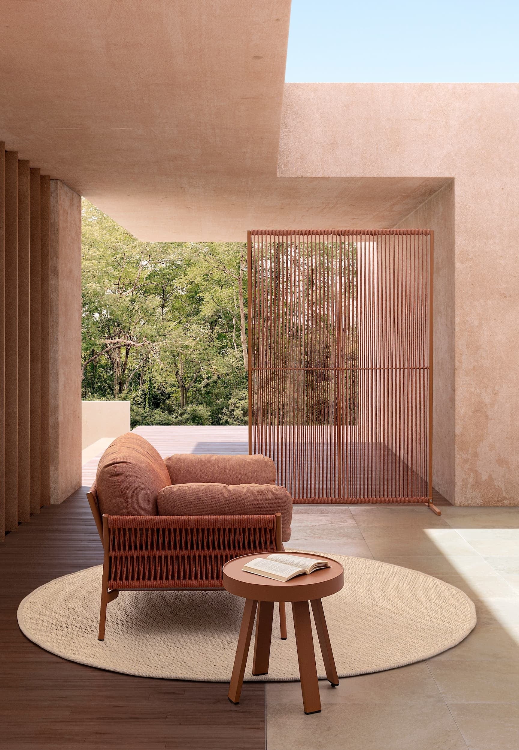 Bizzotto Poltrona da giardino Pardis Ruggine