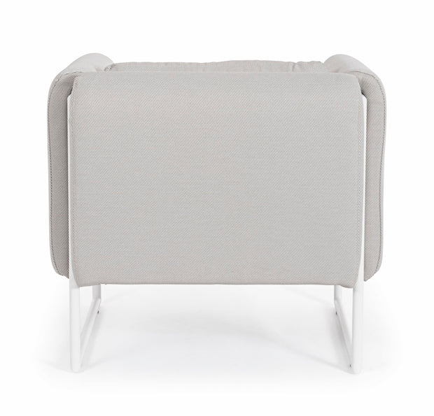 Bizzotto Poltrona da giardino Pixel Bianco