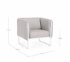 Bizzotto Poltrona da giardino Pixel Bianco