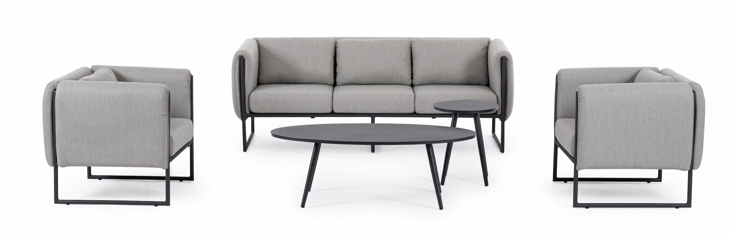 Bizzotto Poltrona da giardino Pixel Grigio