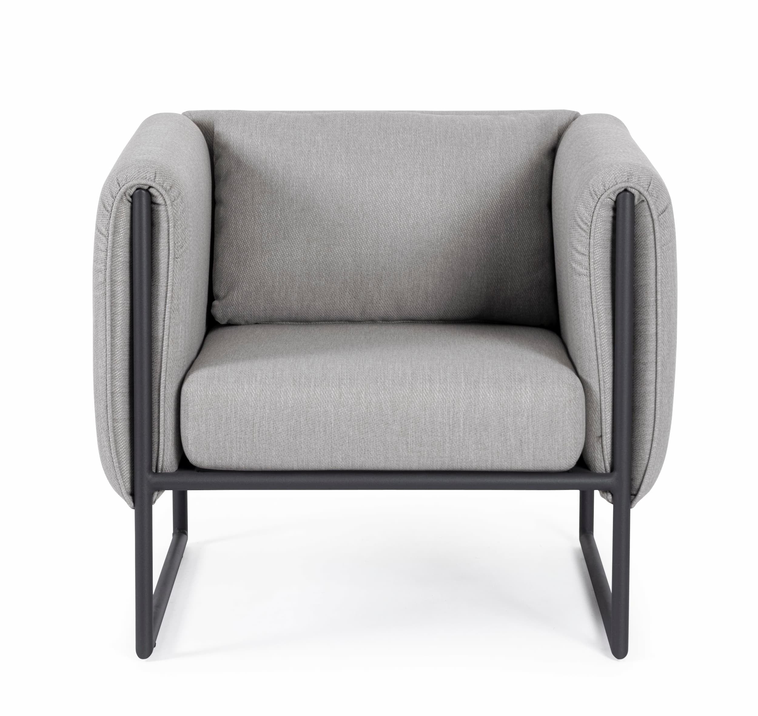 Bizzotto Poltrona da giardino Pixel Grigio