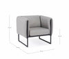 Bizzotto Poltrona da giardino Pixel Grigio