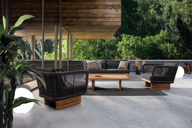 Bizzotto Poltrona da giardino Xylia Marrone