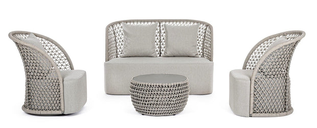 Bizzotto Poltrona girevole da giardino Cuyen Beige