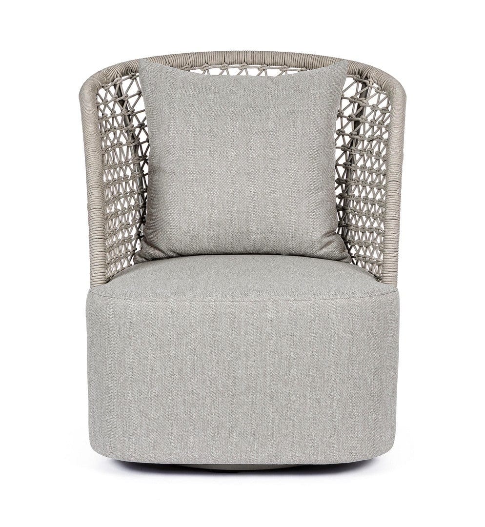 Bizzotto Poltrona girevole da giardino Cuyen Beige