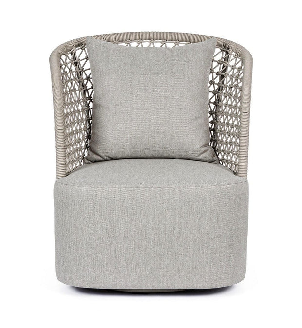 Bizzotto Poltrona girevole da giardino Cuyen Beige
