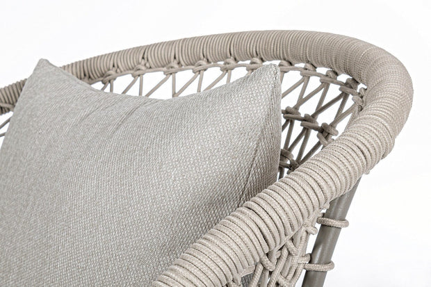 Bizzotto Poltrona girevole da giardino Cuyen Beige