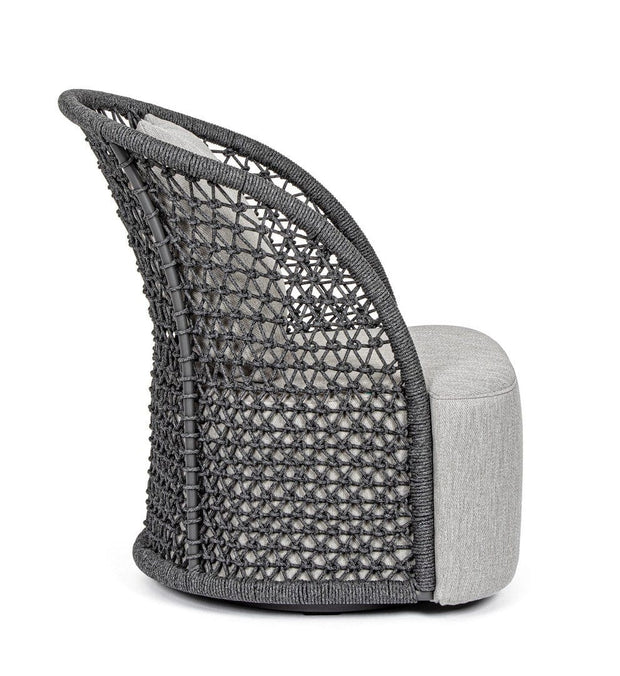Bizzotto Poltrona girevole da giardino Cuyen Grigio