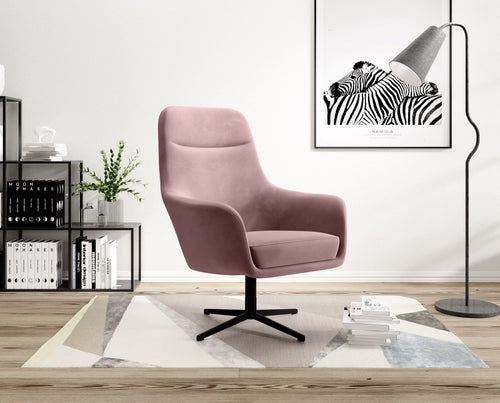 Poltrona girevole Polonium Rosa