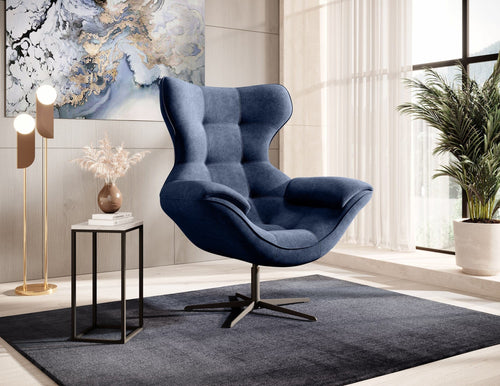 Poltrona girevole Yogalo Blu
