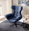 Poltrona girevole Yogalo Blu (2)