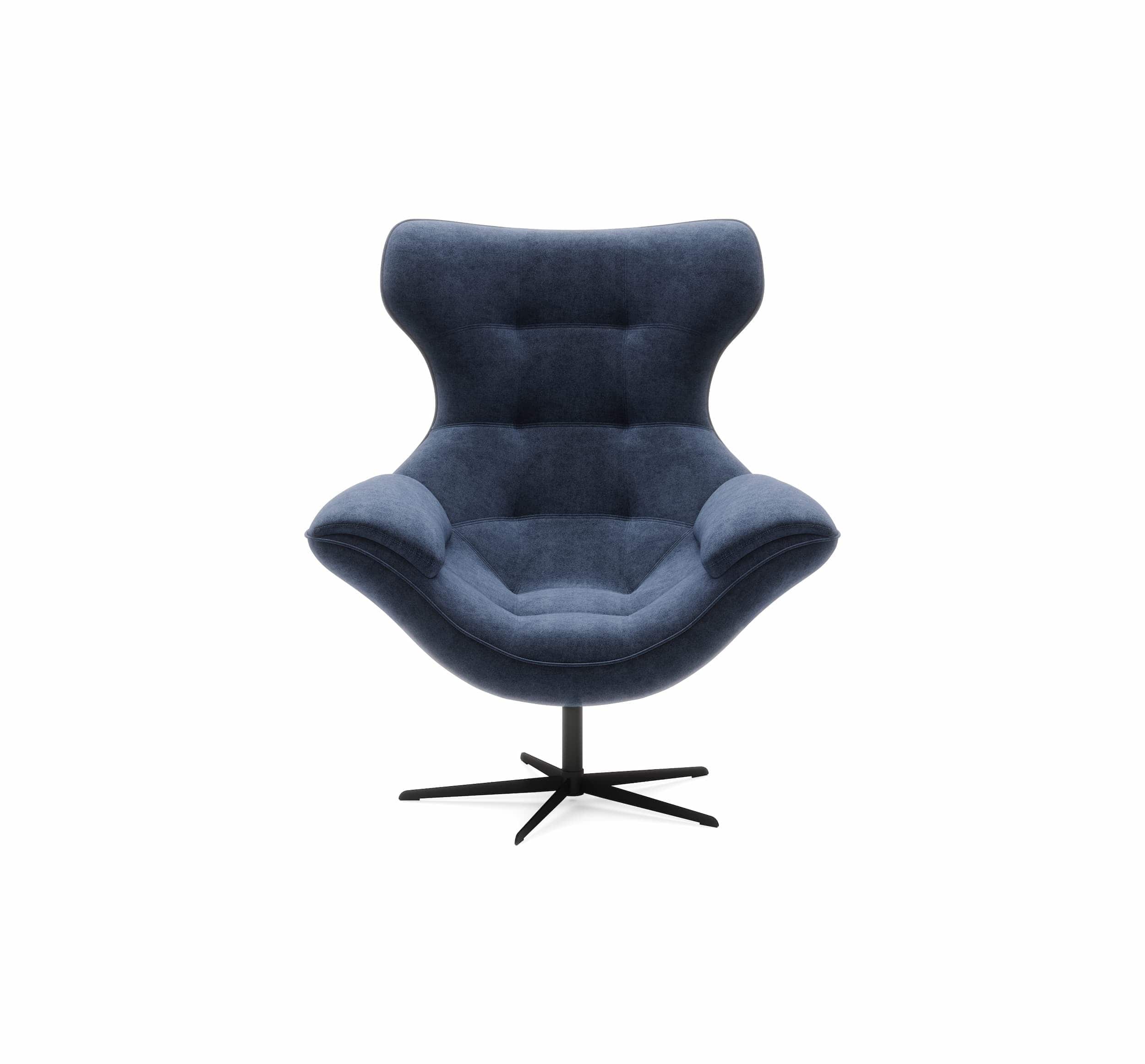 Poltrona girevole Yogalo Blu (6)
