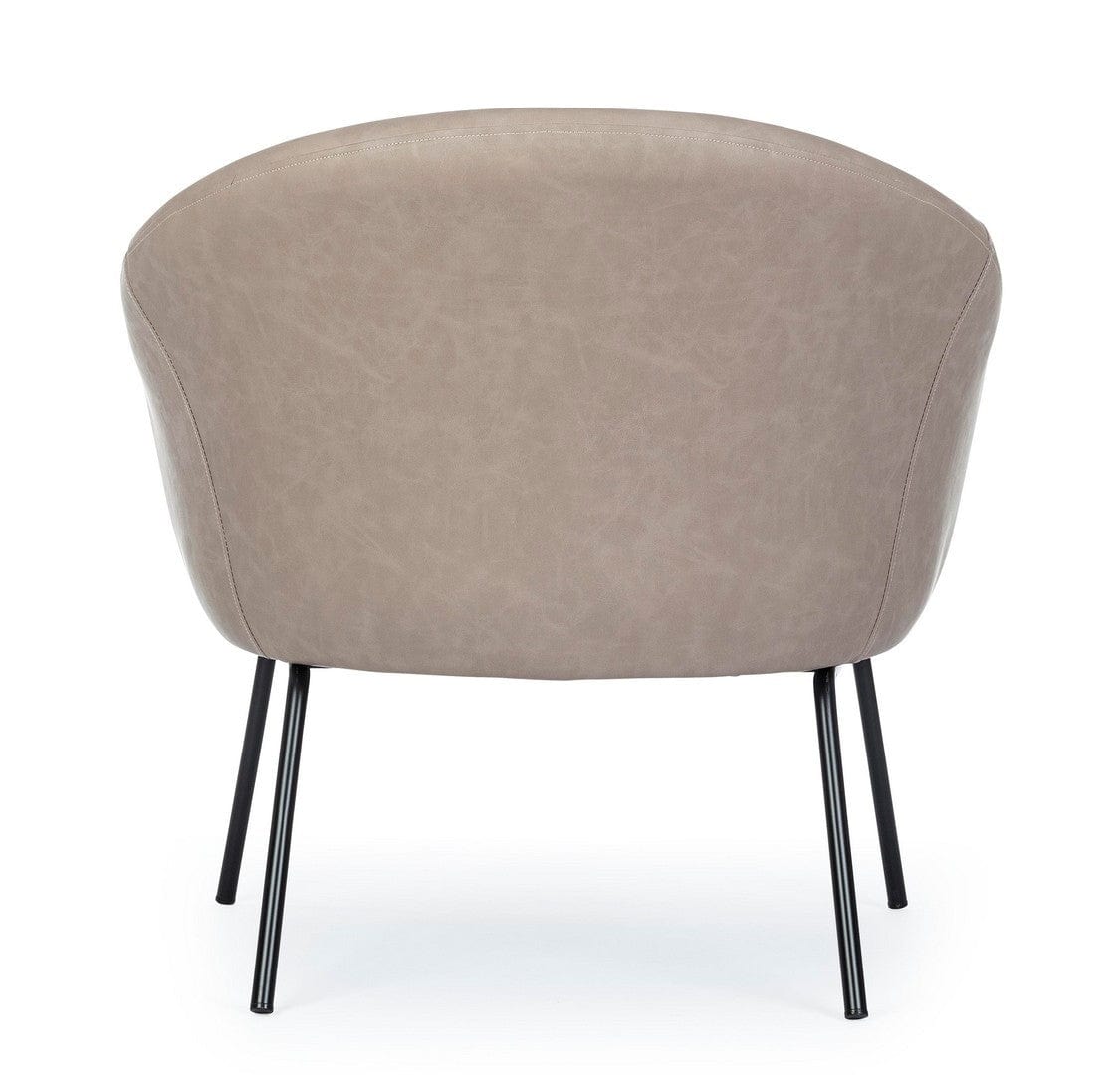 Bizzotto Poltrona in ecopelle Aiko Cappuccino