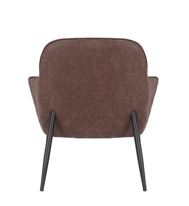 Poltrona in ecopelle Detroit Marrone (4)
