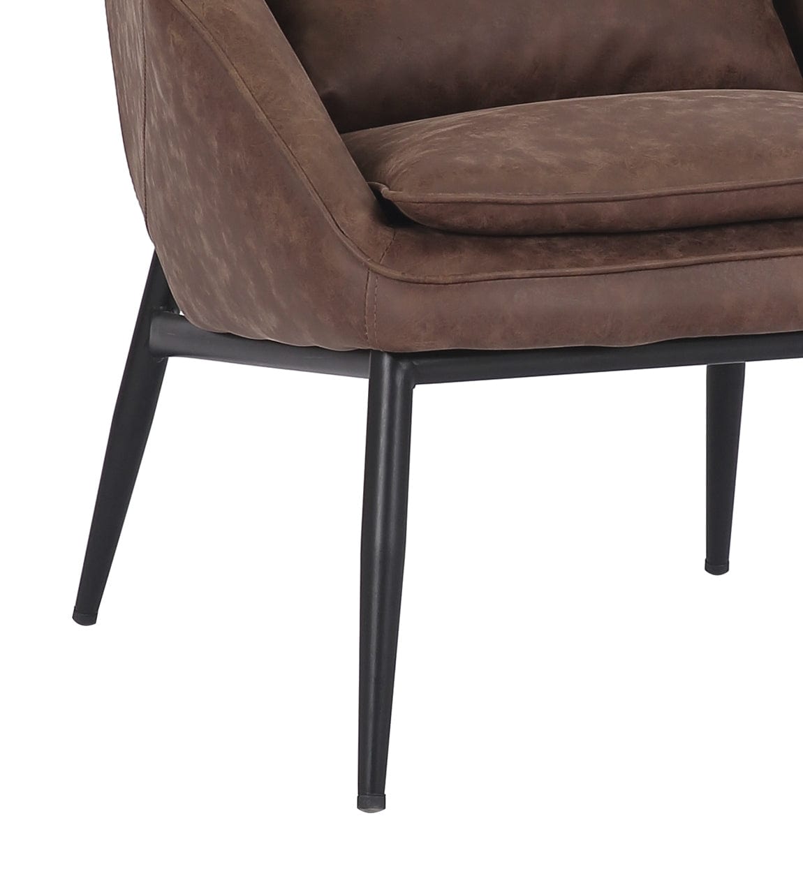 Poltrona in ecopelle Detroit Marrone (5)