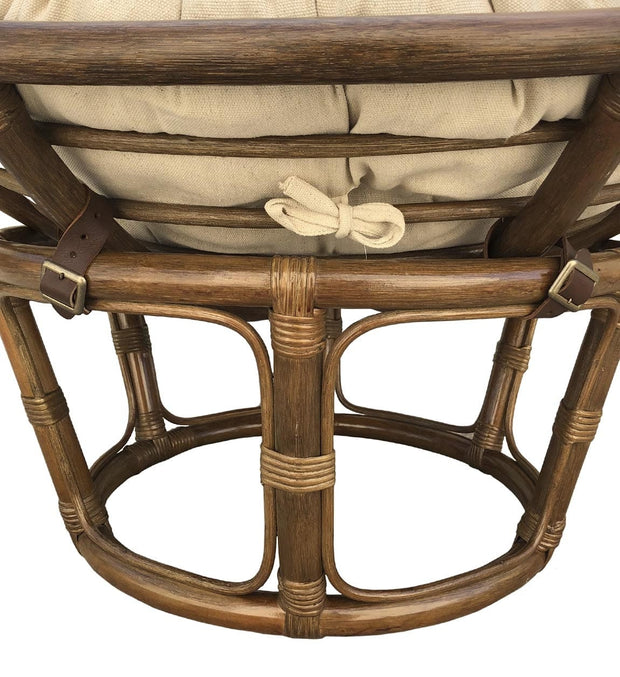 Poltrona in rattan Papasan Beige (4)