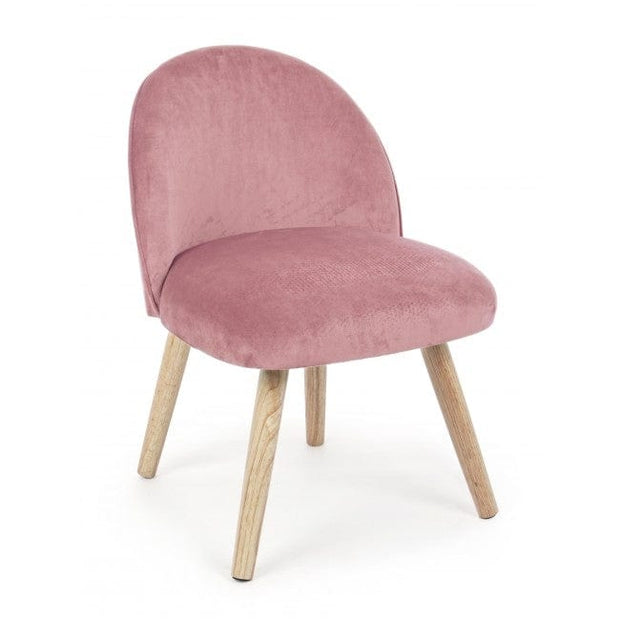 Bizzotto Poltrona in tessuto Adeline Piccola Rosa