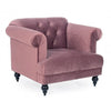 Bizzotto Poltrona in tessuto Blossom Rosa