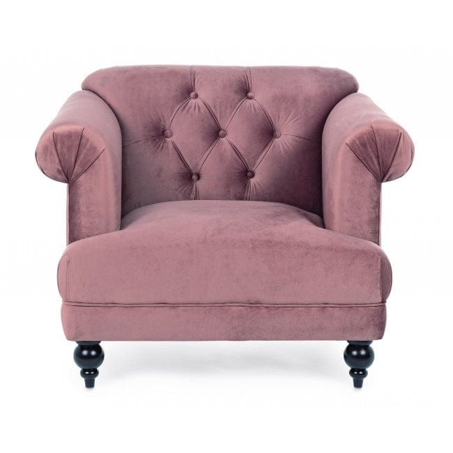 Bizzotto Poltrona in tessuto Blossom Rosa
