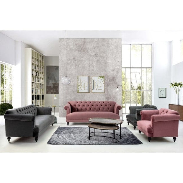 Bizzotto Poltrona in tessuto Blossom Rosa