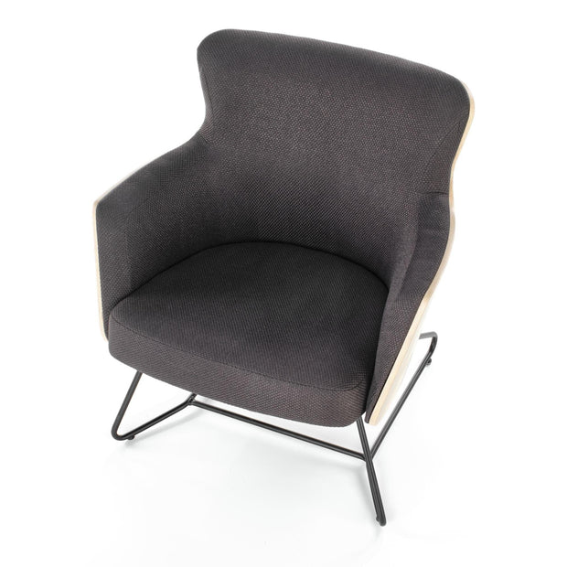 Halmar Poltrona in tessuto Champ Grigio