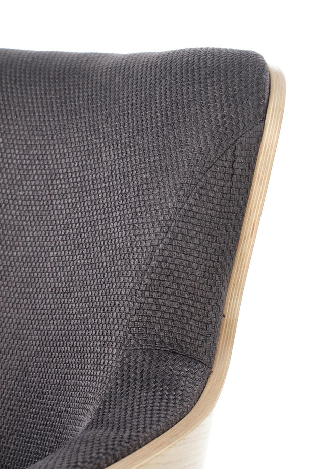 Halmar Poltrona in tessuto Champ Grigio