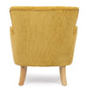 Bizzotto Poltrona in tessuto Chenille Giallo