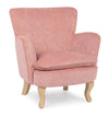 Bizzotto Poltrona in tessuto Chenille Rosa
