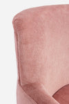 Bizzotto Poltrona in tessuto Chenille Rosa