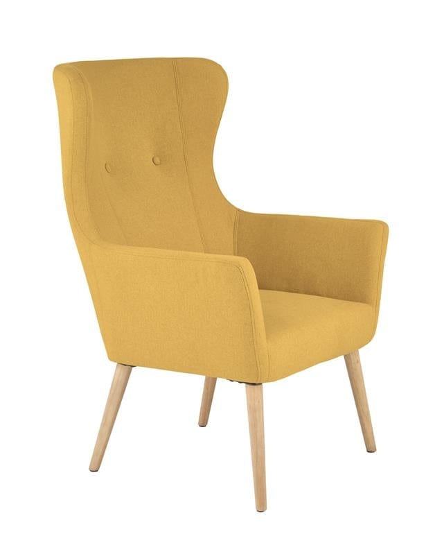 Halmar Poltrona in tessuto Cratos Giallo