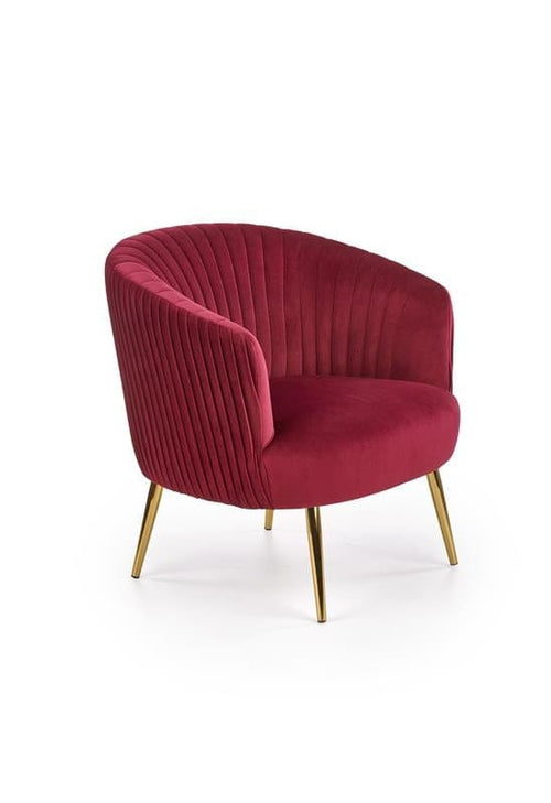 Halmar Poltrona in tessuto Crew Bordeaux