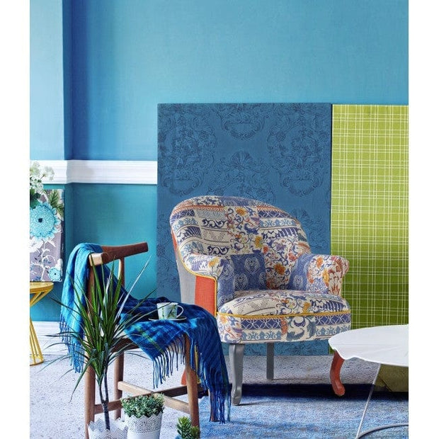 Bizzotto Poltrona in tessuto Eracle Patchwork Multicolore