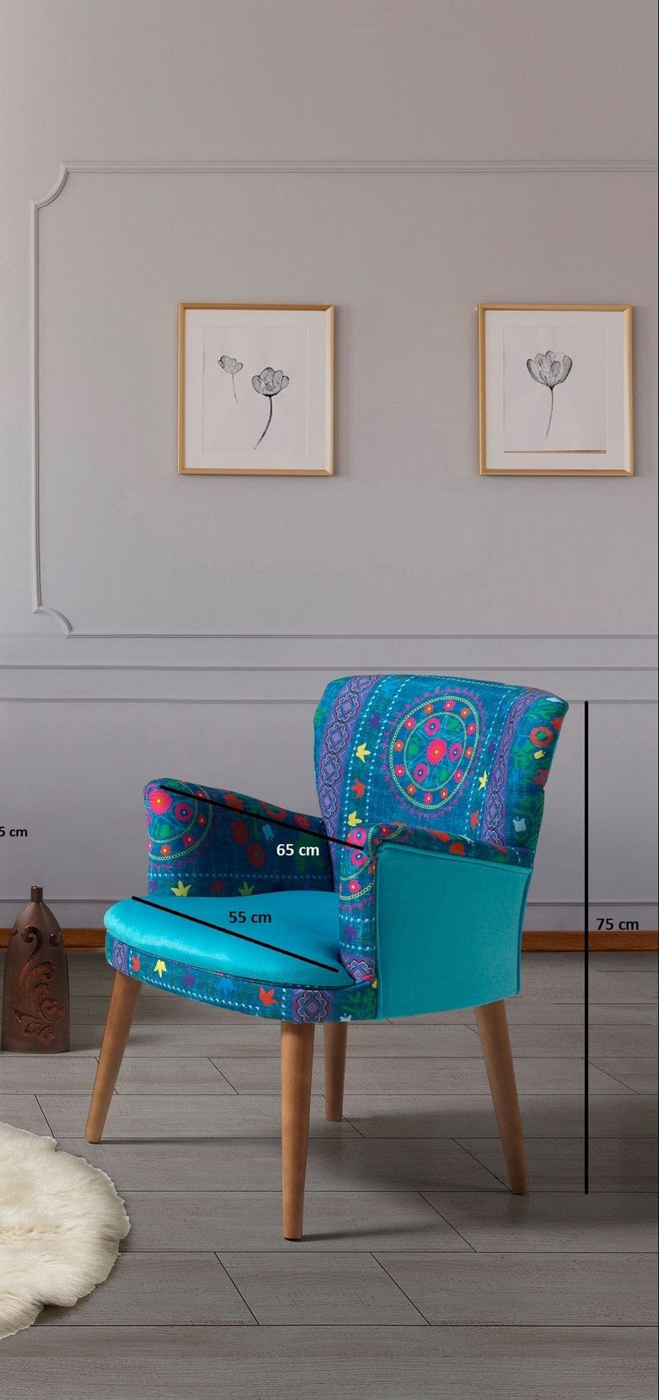 Poltrona in tessuto Etnik Multicolore (3)