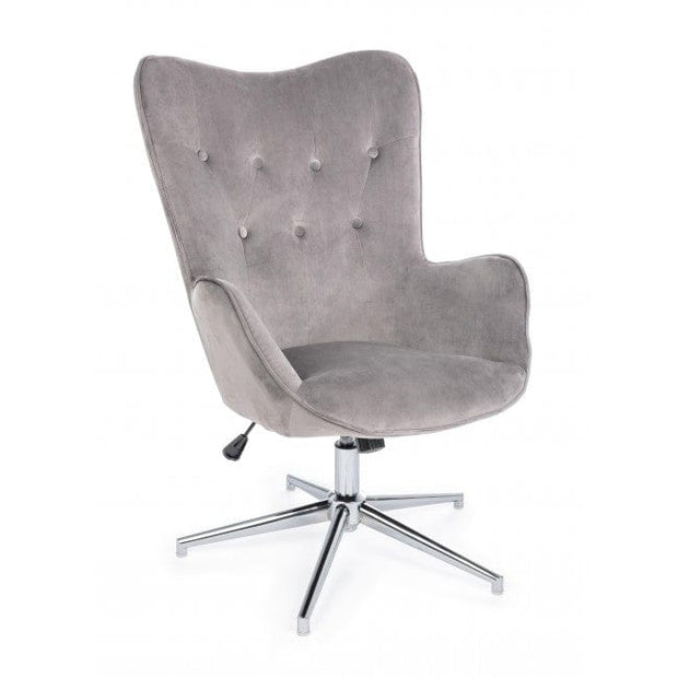 Bizzotto Poltrona in tessuto Farida Grigio