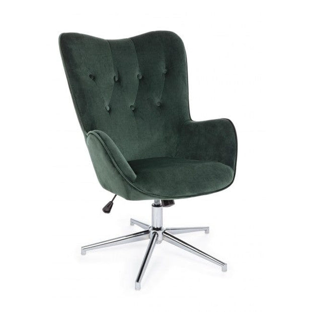 Bizzotto Poltrona in tessuto Farida Verde