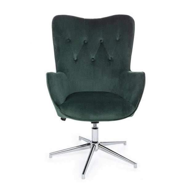 Bizzotto Poltrona in tessuto Farida Verde