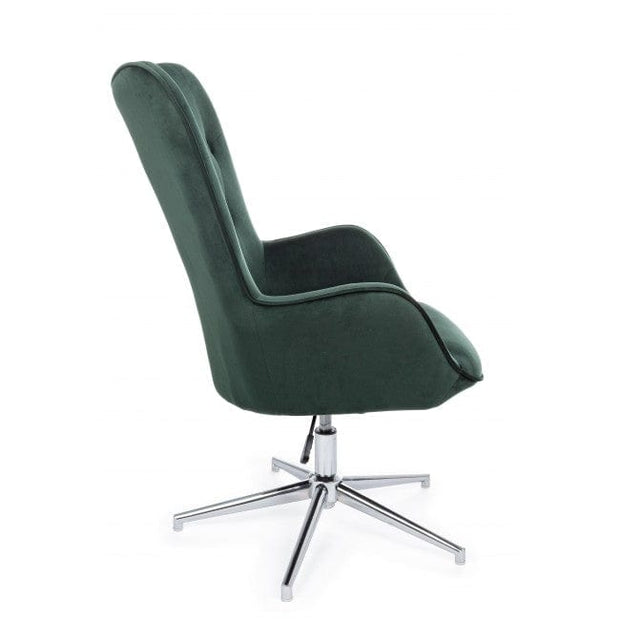Bizzotto Poltrona in tessuto Farida Verde
