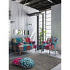 Bizzotto Poltrona in tessuto Faustin Patchwork Multicolore