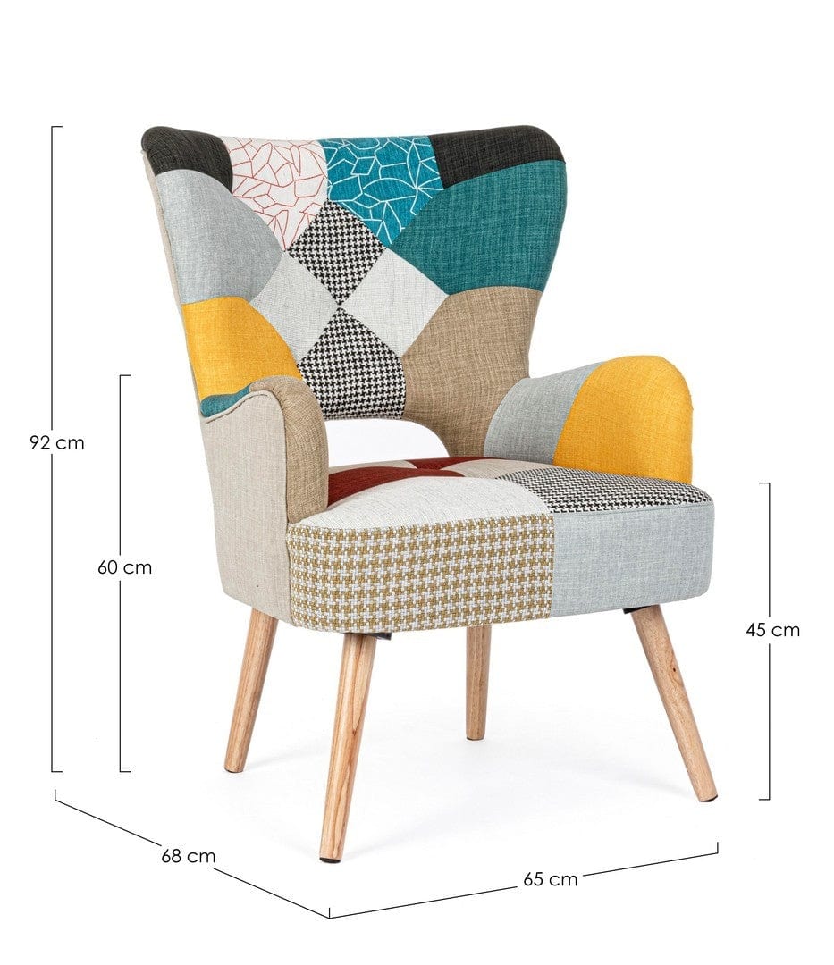 Poltrona in tessuto Galatea Multicolore (7)