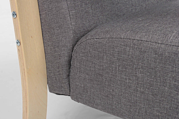 Poltrona in tessuto Ginevra Grigio (4)