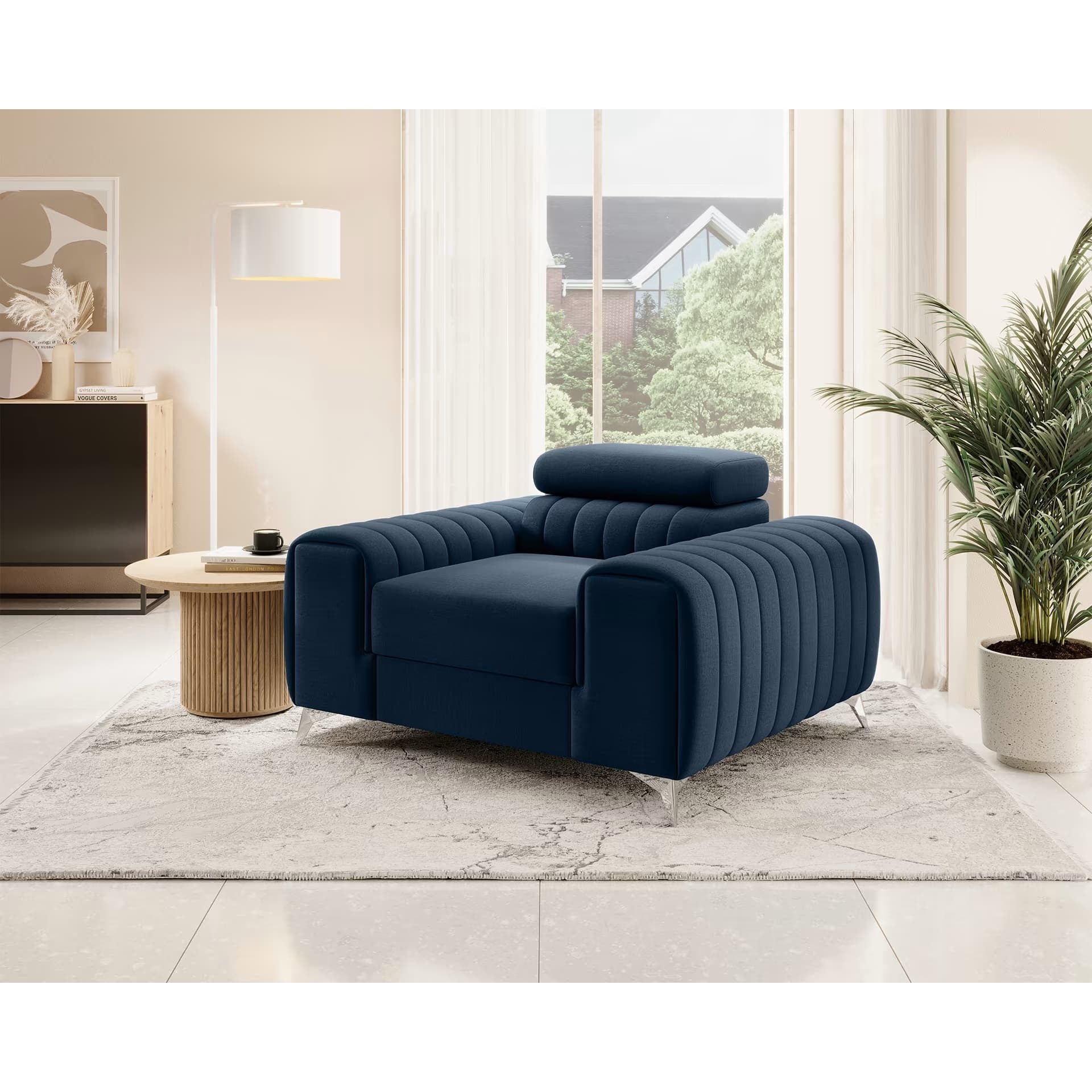 Poltrona in tessuto Laurette (2) & ELTMPL-ARMCHAIR-LAURENCE