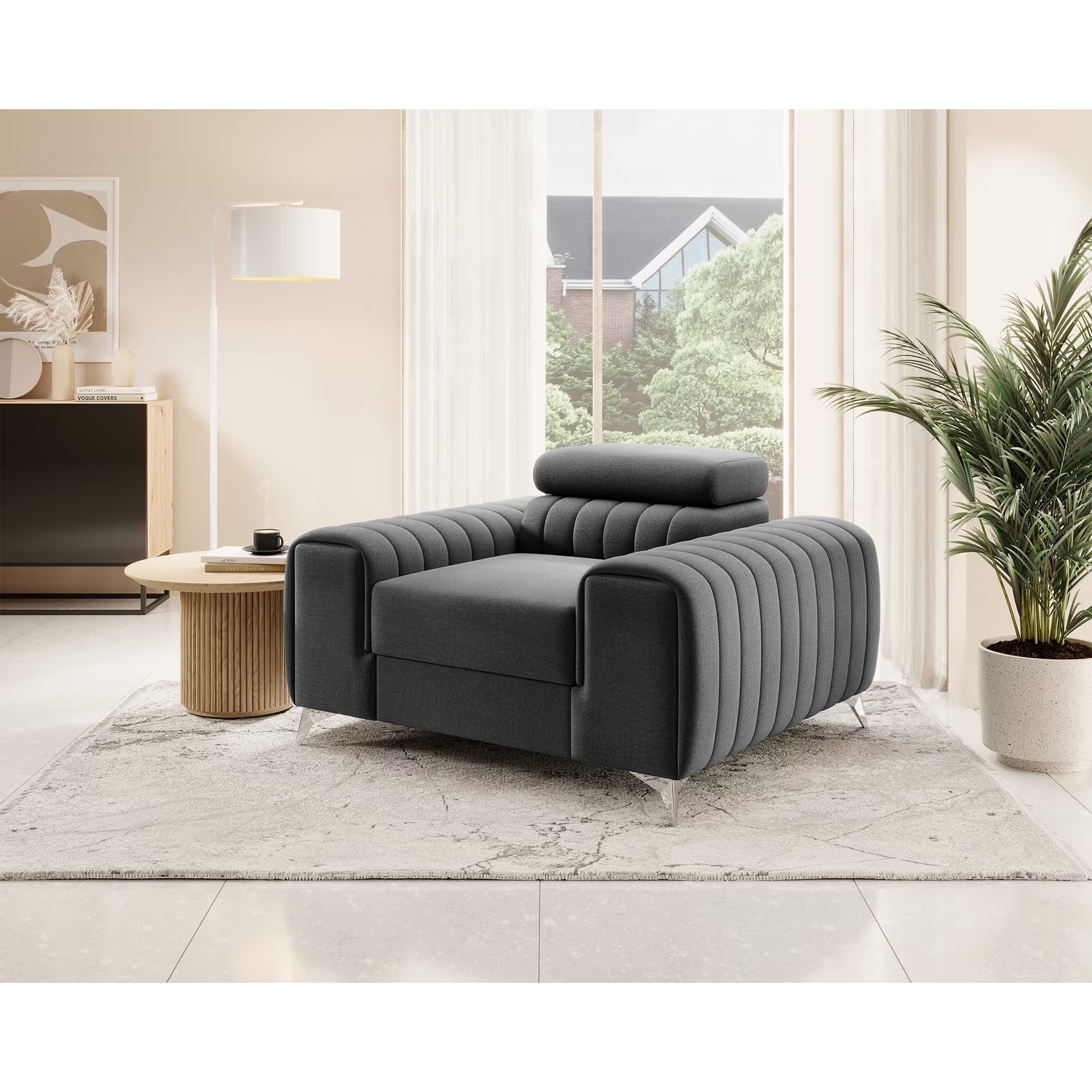 Poltrona in tessuto Laurette (7) & ELTMPL-ARMCHAIR-LAURENCE