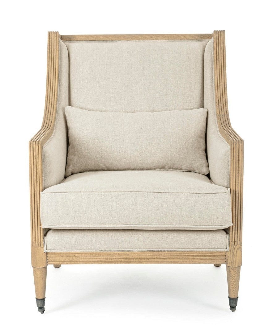 Bizzotto Poltrona in tessuto Marlin Beige