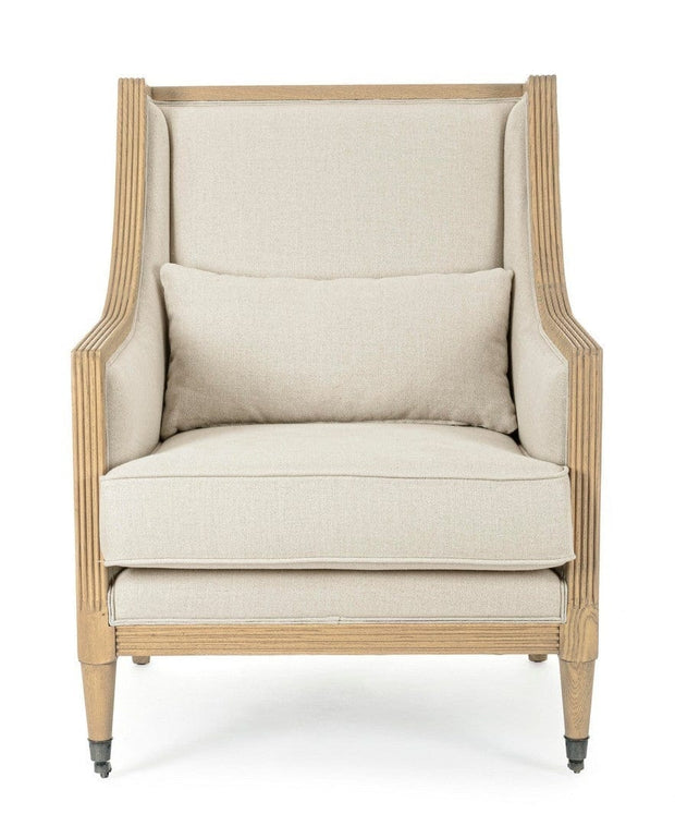 Bizzotto Poltrona in tessuto Marlin Beige
