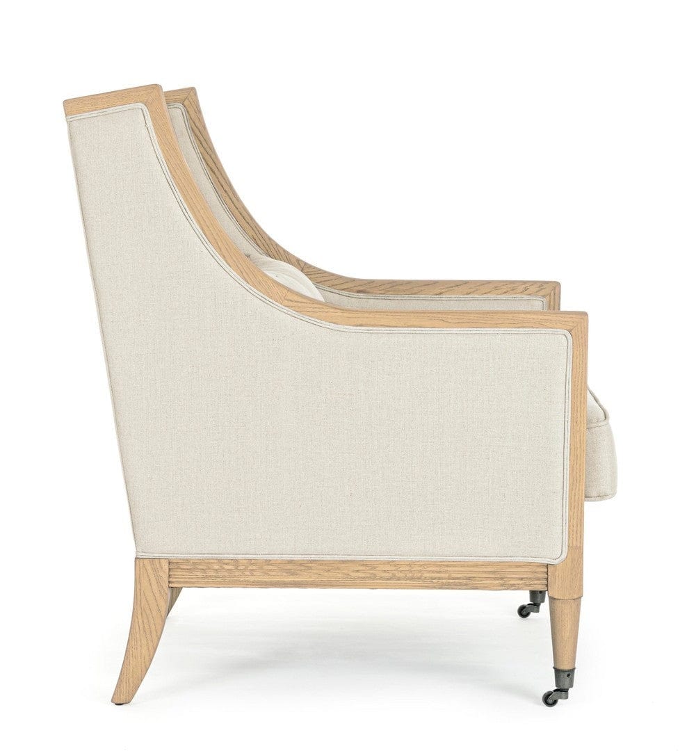 Bizzotto Poltrona in tessuto Marlin Beige