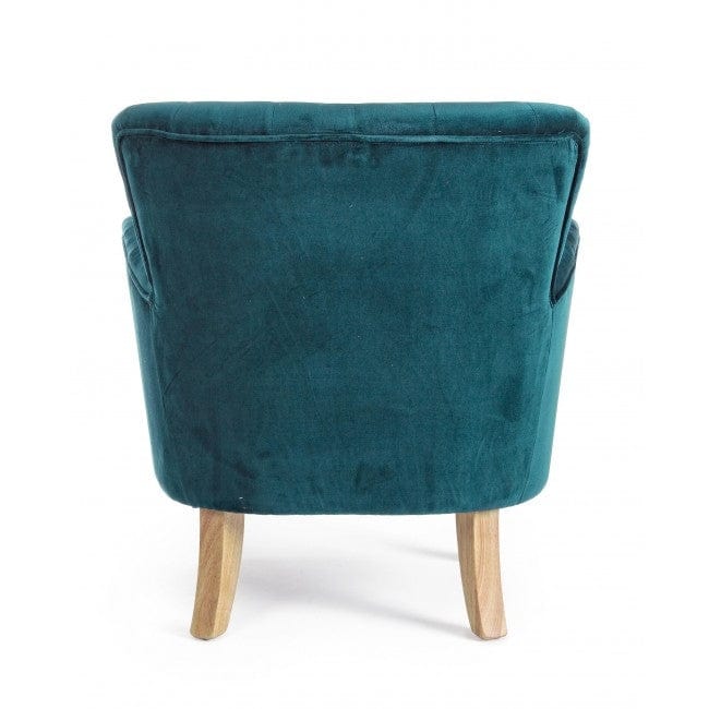Bizzotto Poltrona in tessuto Orlins Verde
