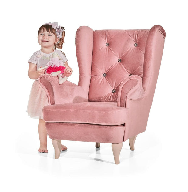 Poltrona in tessuto Retros Junior Rosa