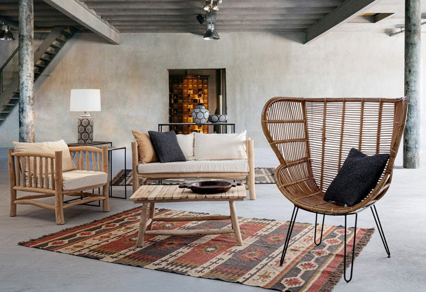 Bizzotto Poltrona in tessuto Sahel Naturale